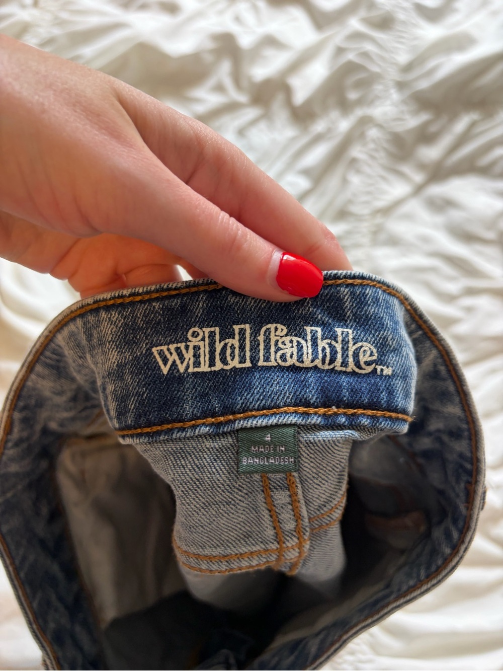 wild fable Blue High-Rise Denim Skirt